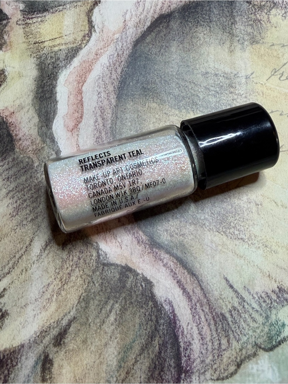 MAC COSMETICS NEW REFLECTS TRANSPARENT TEAL Glitter Loose Powder VIAL Mini NEW
